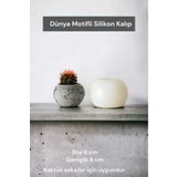 Milinza Saksı Kalıbı, Silikon Kalıp, Beton Harcı, Taş Tozu , Alçı Döküm Kalıbı (1 Adet)