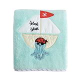 Milk Moo Soft Cuddles Bebek Battaniye Denizci Ahtapot (Turkuaz)