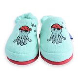 Milk Moo Soft Cuddles Çocuk Ev Terliği Denizci Ahtapot (Turkuaz)