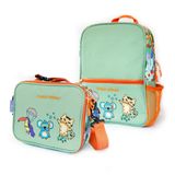 Milk Moo Soft Cuddles Çocuk Sırt Çantası ve Isı Yalıtımlı Beslenme Çantası Seti Jungle Friends