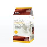 milk shake Milk Color Eko Kalıcı Saç Boyası Seti 5.66 Açık Kestane Yoğun Kızıl