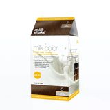 milk shake Milk Color Eko Kalıcı Saç Boyası Seti 5 Açık Kestane