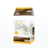 milk shake Milk Color Eko Kalıcı Saç Boyası Seti 6 Koyu Kumral