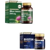 Milk Thistle 60 Tablet + Biotin 5000 Mcg 30 Tablet