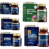 Milk Thistle 60 Tablet +Folik Asit + Çinko + D3 Vitamini + B Vitamini 60 Tablet