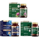 Milk Thistle 60 Tablet + Hidrolize 30 Tablet + Bromelain 60 Kapsül