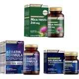 Milk Thistle 60 Tablet + Selenium 100 Mcg 100 Tablet + Keratin Formula 60 Tablet