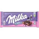 Milka 92 gr Oreo Sandwich Çilekli Tablet Bisküvili Çikolata (6 adet)
