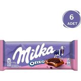 Milka Oreo Sandviç Çilekli Tablet Çikolata 92g - 6 Adet