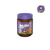 Milka Spread Hazelnut Sürülebilir Çikolata Kakaolu Fındık Ezmesi 350 Gr - 4 Adet