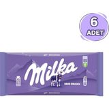Milka Sütlü Tablet Çikolata 80g - 6 Adet - 480 gr