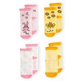 Milk&Moo Bebek Çorabı 4'lü Set Arı Vız Vız ile Çançin 0-12