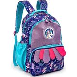 Milk&Moo Çocuk Sırt Çantası Ayris Renkli Hayvan Desenli Polyester 30x42x16 cm Kız Çocuk İçin - AYRİS
