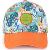Milk&Moo Jungle Friends 4-6 Yaş Erkek Çocuk Şapkası - Turuncu, Nakışlı, Ayarlanabilir Yazlık