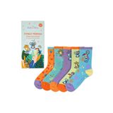 Milk&Moo Jungle Friends Çocuk Çorap Seti 5'Li, Beden 27-30, Yumuşak Ve Dayanıklı Kumaş