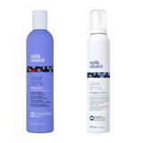 Milkshake Silver Shine Mor Tonlama 300 ml Şampuanı+200 ml Durulanmayan Köpük