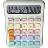 Milky Ada Toys Pastel Renkli Hesap Makinası 12 Haneli Otomatik Kapanan Aaa Pil ve ile Çalışma Hafızalı Işlem - Beyaz