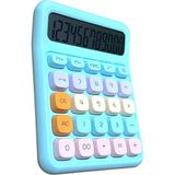 Milky Ada Toys Pastel Renkli Hesap Makinası 12 Haneli Otomatik Kapanan Aaa Pil ve ile Çalışma Hafızalı Işlem - Mavi