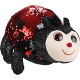 Milky Ada Toys Peluş Uğur Böceği 35 Cm Renk Değiştiren Pullar Kırmızı - Siyah Soft Yumuşak Uyku Ve Oyun Arkadaşı