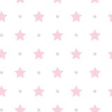 Milky Baby 412-1 Pembe Yıldızlar Çocuk Odası Duvar Kağıdı