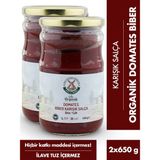 Mill & More Organik Tuzsuz Domates Biber Karışık Salça 2'li 650 gr - 1,3 kg