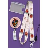 MİLLENEX Hoya Kerrii Kalp Boyun Askı İpi Boyun Askısı 3 Lü Set Boyun İpi Yoyo Yaka Yatay Kartlık-B344-Y076