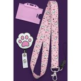 MİLLENEX pembe renkli Pati Boyun İpi Boyun Askı İpi 3 Lü Set Boyun İpi Yoyo Yaka Yatay Kartlık-B311-Y121
