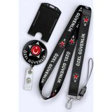 MİLLENEX Sorumlu Özel Güvenlik Boyun İpi Boyun Askı İpi 3 Lü Set Boyun İpi Yoyo Yaka Dikey Kartlık-B309-Y159