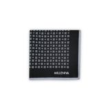 Milleniva Çiçek Motif Desenli Siyah Beyaz 70x70 Soft Touch Mat Kare Fular