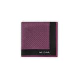 Milleniva Retro Mikro Desenli Mor 70x70 Soft Touch Mat Kare Fular