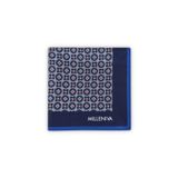 Milleniva Retro Motif Desenli Mavi Pembe 70x70 Soft Touch Mat Kare Fular
