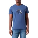 MILLET Boulder Ts Ss M erkek tişörtü, Mavi, S