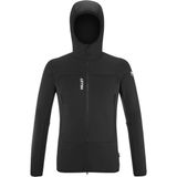 Millet Fusıon Grıd H Erkek Kapşonlu Polar Ceket Tam Fermuarlı MIV9024 0247 - 2XL - Siyah