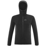 Millet MIV9466 0247 Siyah K Lightgrid H Erkek Kapüşonlu Tam Fermuar Polartec Polar