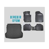 Millguard Mini Cooper R56 2007-2013 4d Lazer Kesim Bagaj Havuzu ve Paspas Takımı - Siyah