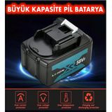 Mıllıan 10 Pilli Batarya - Şarjlı Akülü Dal Budama - Matkap - Hilti - Taşlama - Somun Sökme Bataryası 3.0Ah 3000Mah
