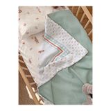 MİLNA BABY&KİDS 3'lü Pike Takımı %100 Pamuk Müslin Yumuşak Bebek Seti 90x140cm Çarşaf, Yastık Kılı, Çift Taraflı Battaniye