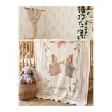 MİLNA BABY&KİDS İki Kat Müslin Bebek Battaniyesi %100 Pamuk Müslin Battaniye 90x110 cm Nefes Alan Kumaş