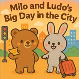 Milo and Ludo’s Big Day in the City: A Bold and Easy Coloring Adventure with Market Visits, Library Fun, and City Friends