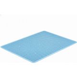 Milo Elekli Kedi Paspası 45X62 cm Sert Plastik - Turkuaz