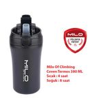 Milo Of Climbing The Coven 0,38 L Pipetli Çelik Termos Siyah Shaker Mug