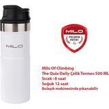 Milo Of Climbing The Quix Daily 500 ml Sıcak/soğuk Çelik Termos - Beyaz