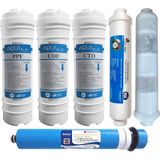 MilSu Kapalı Kasa Su Arıtma Cihazı Multi Mineralli 6lı Filtre Set