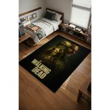 Milura The Walking Dead Dijital Baskılı Kaymaz Taban Oyuncu ve Genç Odası Halısı