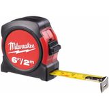 Milwaukee 2m/6” Ağır Hizmet Tipi Şerit Metre Üst Kavrama Alanı ile Ekstra Konfor