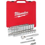 Milwaukee 3/8 Cırcırlı Lokma Anahtar Takımı 56 Parça - 4932464946 - Krom