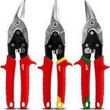 Milwaukee 3'lü Kaportacı Makası Seti 260mm (sağ ve Sol ve Düz) Kırmızı