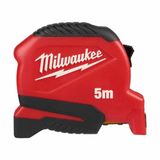 Milwaukee 5 Metre Şerit Metre Compact Anti-Tear Finger Stop - 4932498778