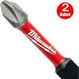 Milwaukee Bits Yıldız Uç Vidalama Matkap Ucu Ph2 x 50MM -2 Adet
