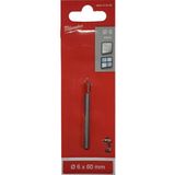 Milwaukee Cam Seramik Matkap Ucu 6 mm x 60 mm 4932471958